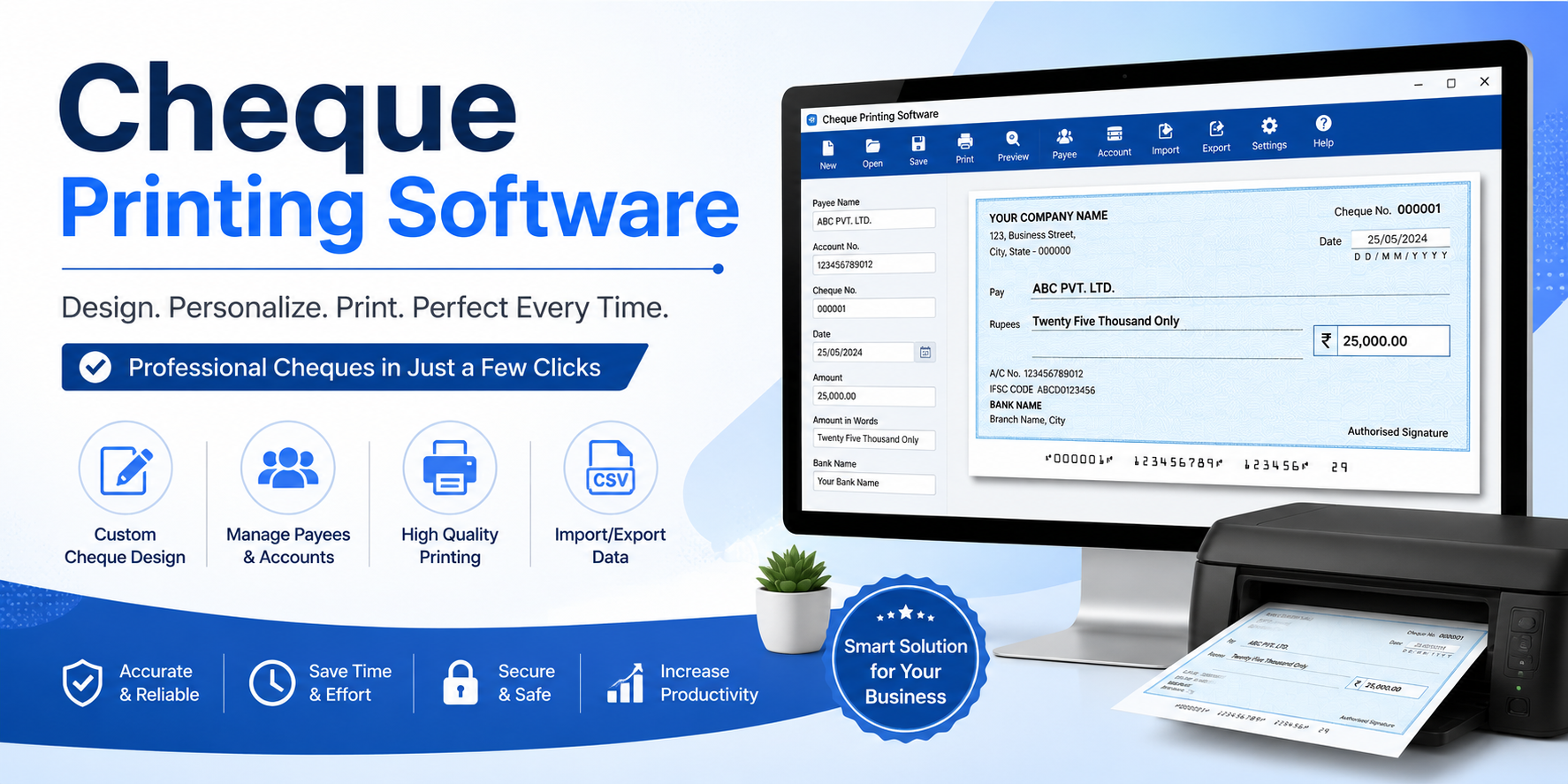 Cheque Printing Software
